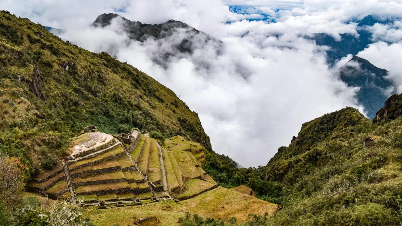 Terrazas de Wiñay Wayna en el Camino Inca