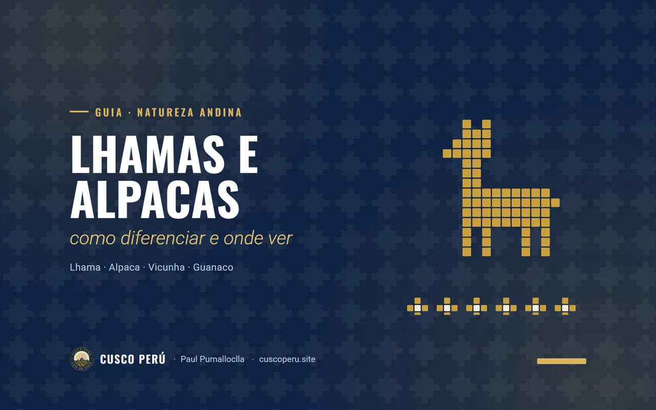 Lhamas e alpacas: como diferenciar e onde ver. Lhama · Alpaca · Vicunha · Guanaco